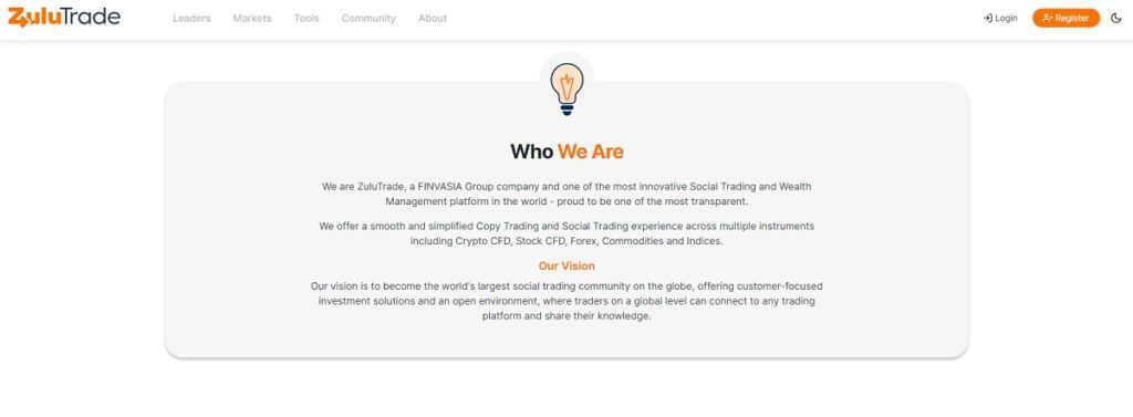  ZuluTrade social trade platform