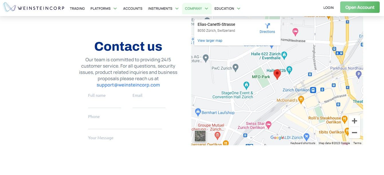 Weinstein Corp Customer Service Weinstein Corp Customer Service