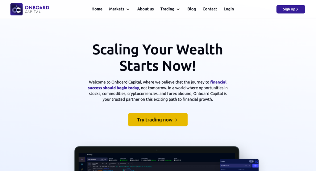 Onboard Capital trading platform Onboard Capital trading platform